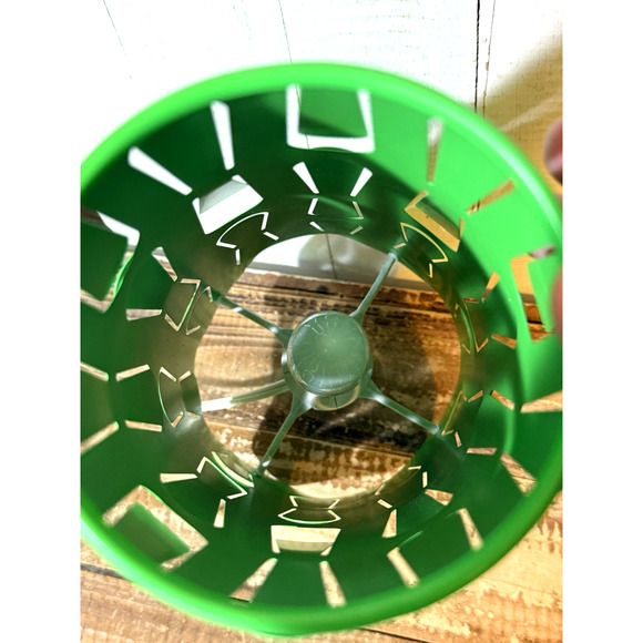 Vintage 1990's IKEA Kajuta Green Metal Table Lamp Retired 12" Tall Works - Picture 5 of 7